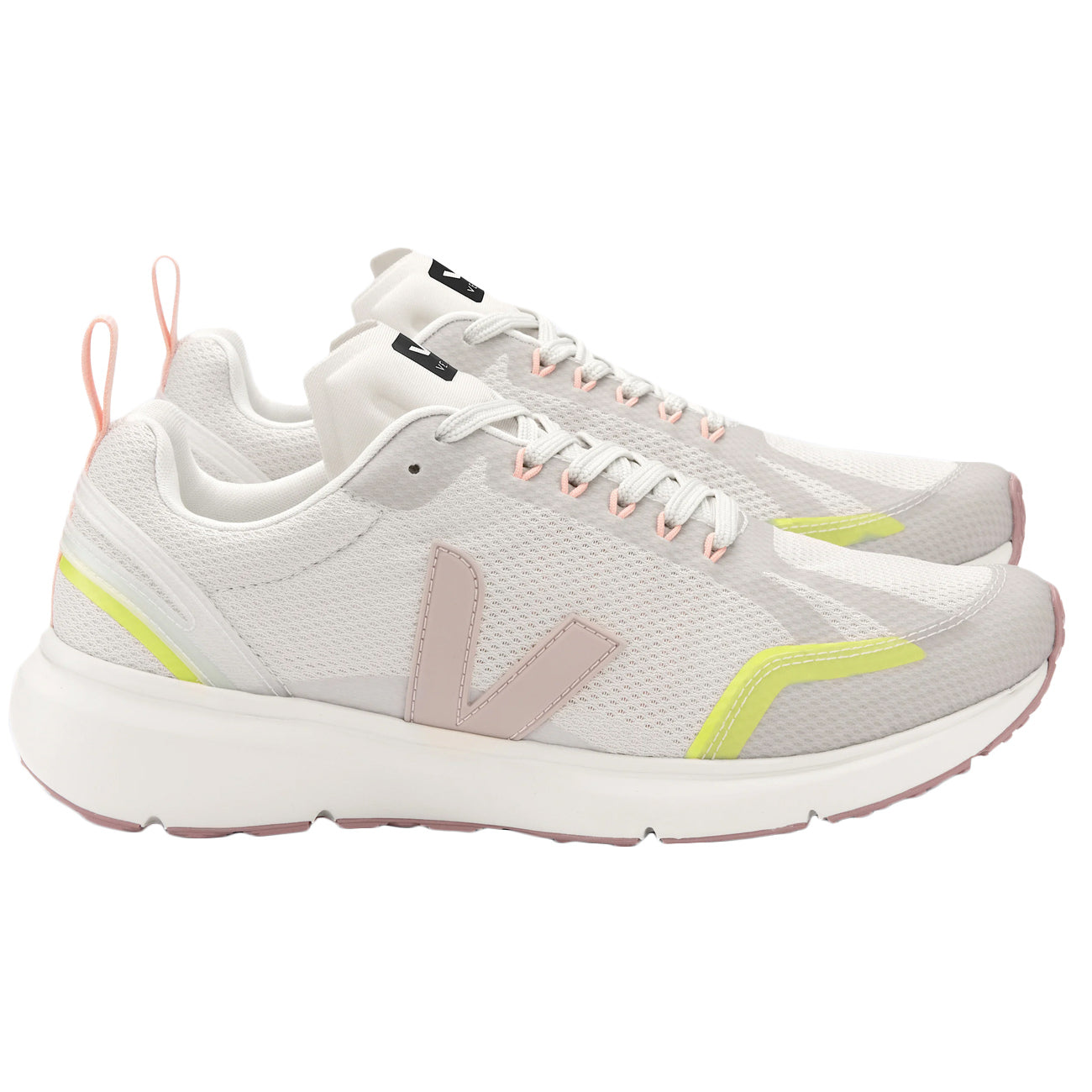 VEJA Sneakers Condor 2 Alveomesh Donna Natural Babe Jaune Fluo CL01026658 NATURAL.BABE.JAUNE.FLUO 