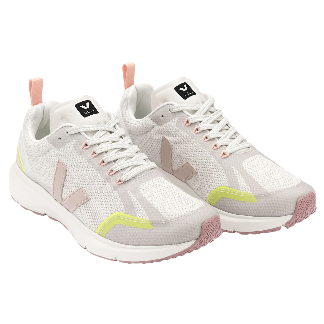 VEJA Sneakers Condor 2 Alveomesh Donna Natural Babe Jaune Fluo CL01026658 NATURAL.BABE.JAUNE.FLUO 