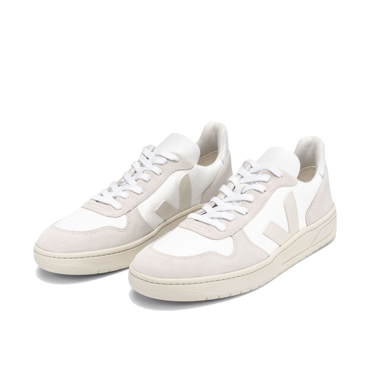 VEJA Sneakers V-10 B-Mesh Donna White Natural Pierre VX0102499 WHITE.NATURAL.PIERRE 