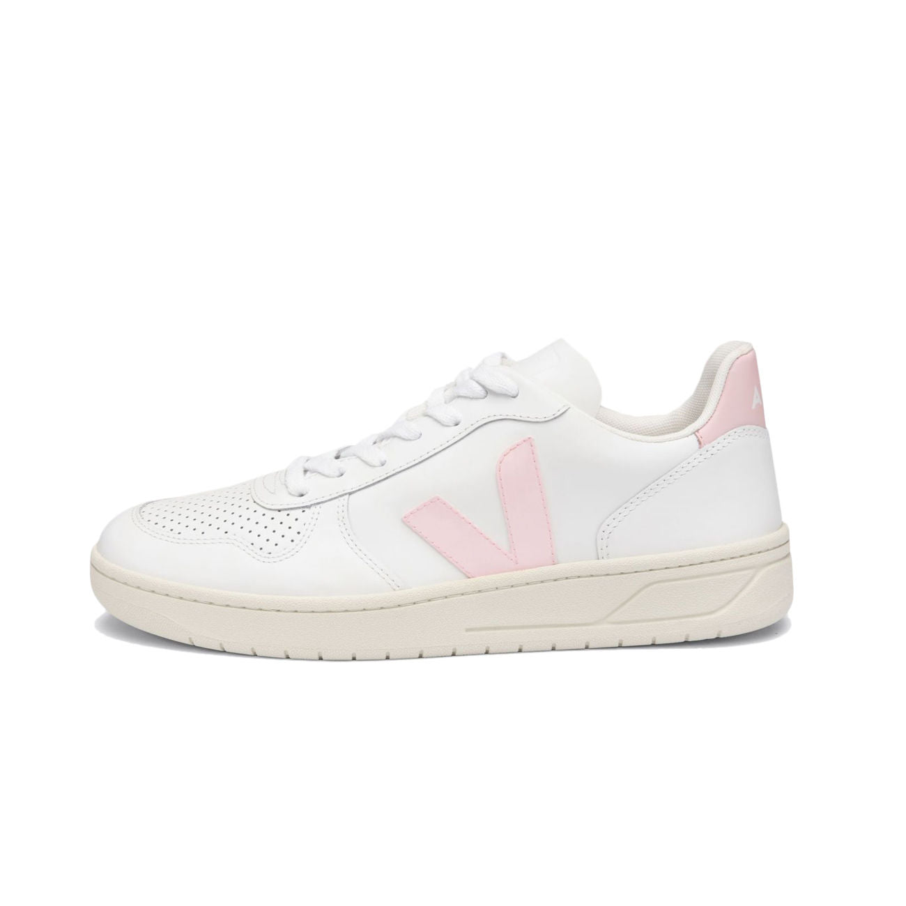 VEJA Sneakers V-10 Leather Donna Extra White Petale VX0202644 EXTRAWHITE.PETALE 
