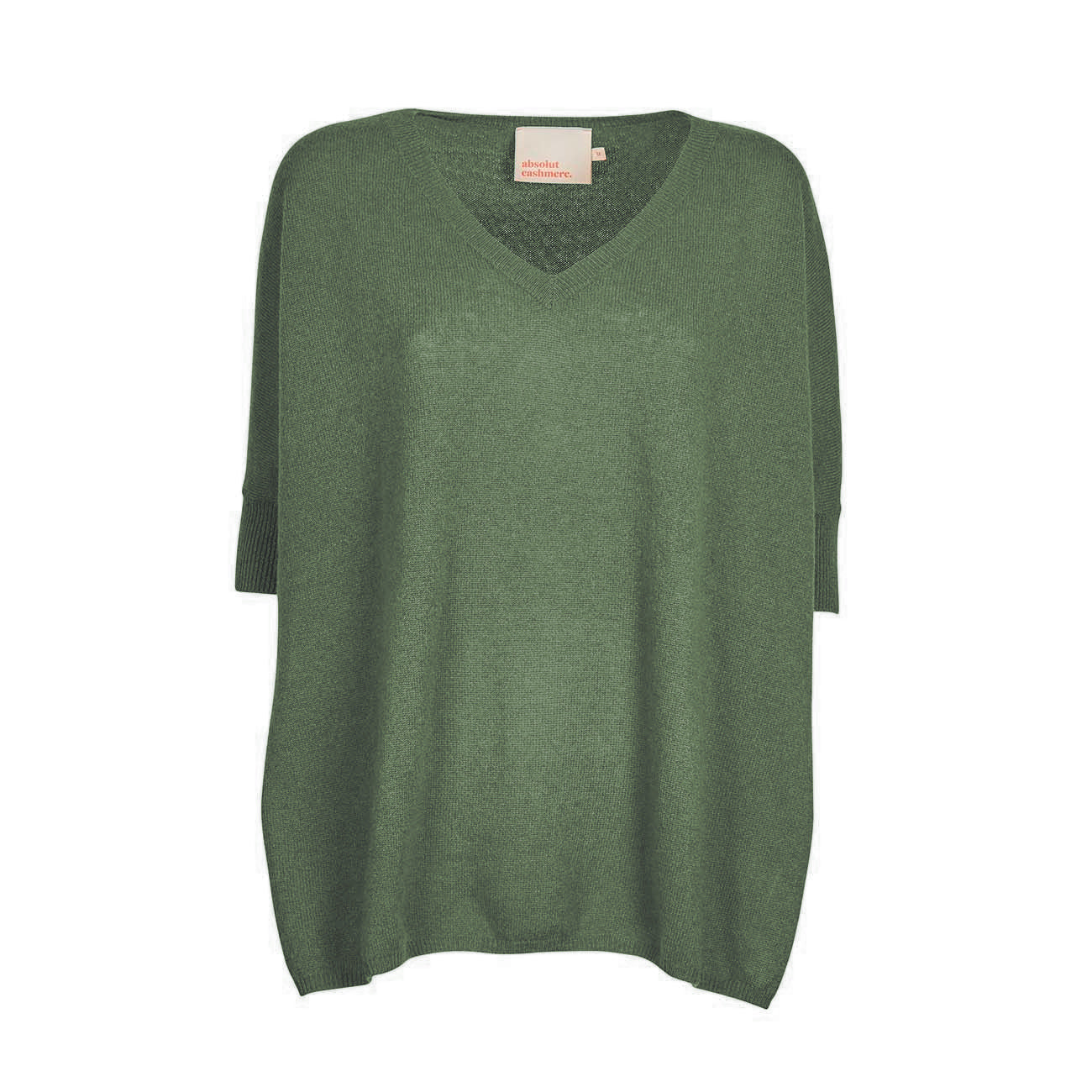 ABSOLUT CASHMERE Pull Poncho Astrid Donna Kaki AC142020C KAKI 