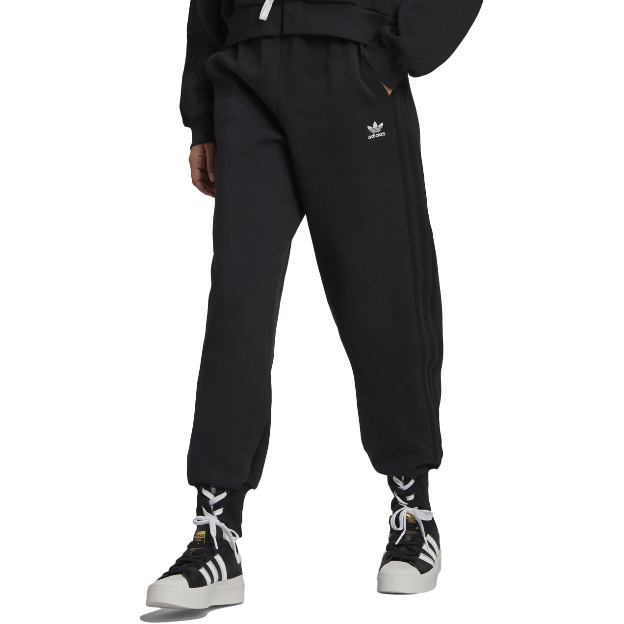 ADIDAS Jogger Con Lacci Caviglia Donna Nero HK5064 BLACK 