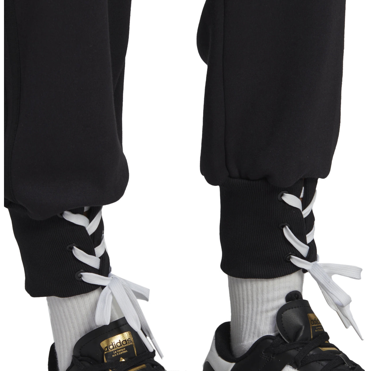 ADIDAS Jogger Con Lacci Caviglia Donna Nero HK5064 BLACK 