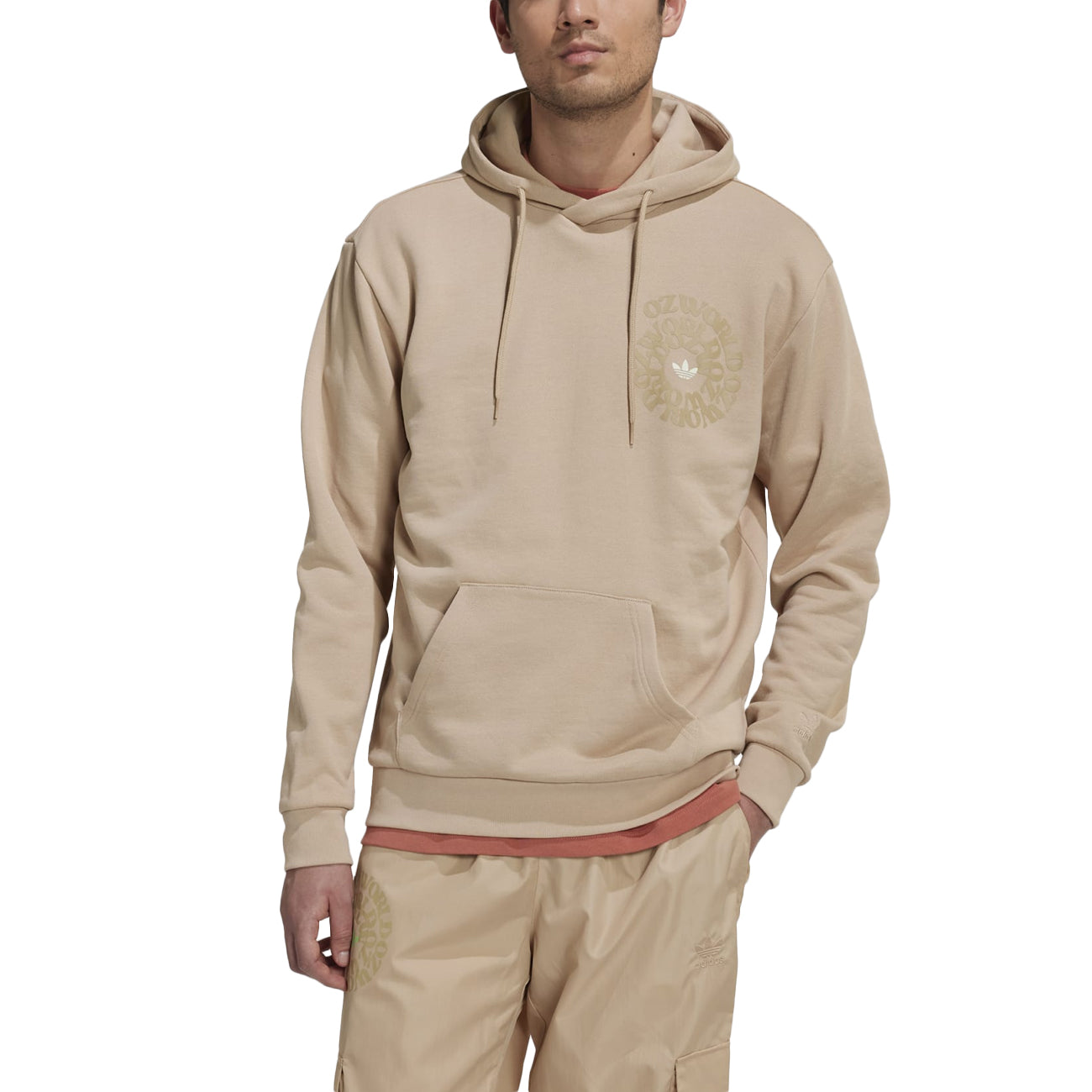 ADIDAS Felpa Con Cappuccio Ozworld HL9252 MAGIC BEIGE 