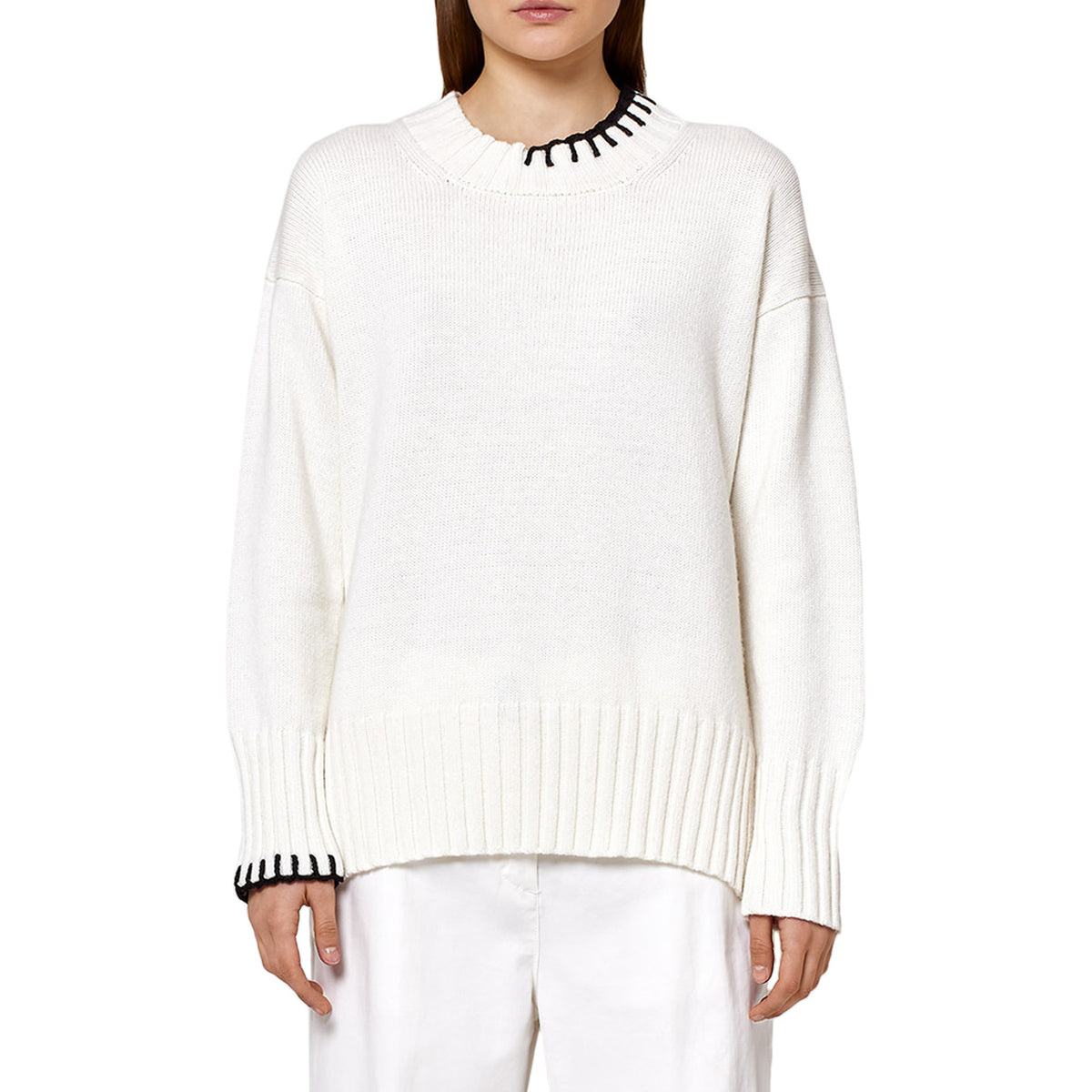 ALPHA STUDIO Maglione Donna Latte AD/8080C 5083 LATTE 