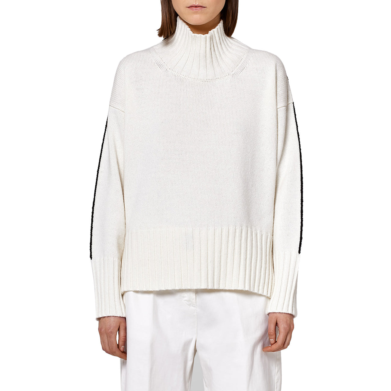 ALPHA STUDIO Maglione Collo Alto Donna Latte AD/8081H 5083 LATTE 