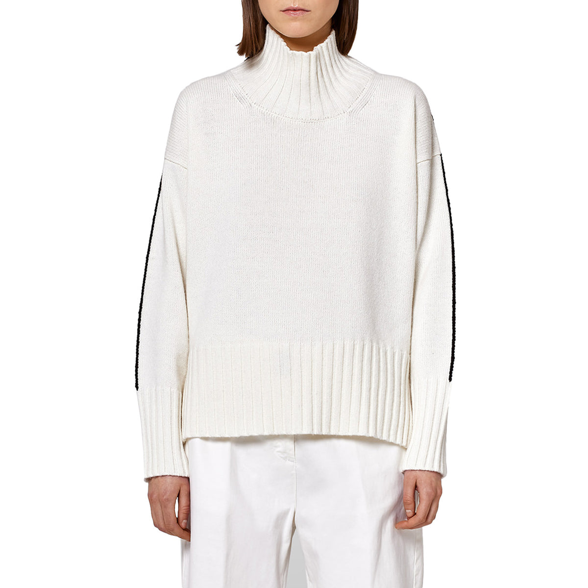 ALPHA STUDIO Maglione Collo Alto Donna Latte AD/8081H 5083 LATTE 