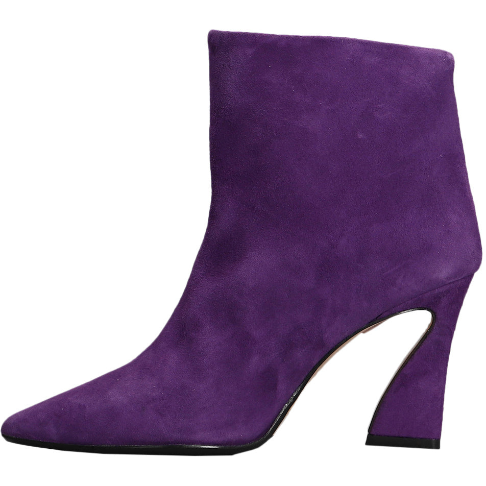 ANNA F. Stivaletti Décolleté Camoscio Donna Viola 9697 VIOLA 