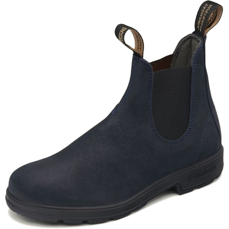 BLUNDSTONE FOOTWEAR Stivaletti Chelsea In Pelle Scamosciata Uomo Navy Waxed 222M1912 1912 NAVY WAXED 