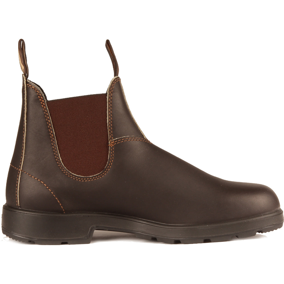 BLUNDSTONE FOOTWEAR Stivaletti Chelsea In Pelle Impermeabile Uomo Stout Brown 222M500 500 STOUT BROWN 