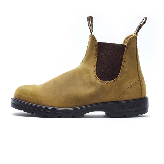 BLUNDSTONE FOOTWEAR El Side Boot Crazy Horse Uomo Wheat BCCAL0337/0561 WHEAT 