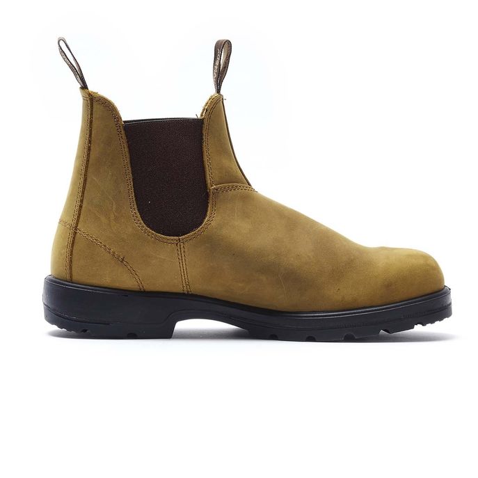BLUNDSTONE FOOTWEAR El Side Boot Crazy Horse Uomo Wheat BCCAL0337/0561 WHEAT 