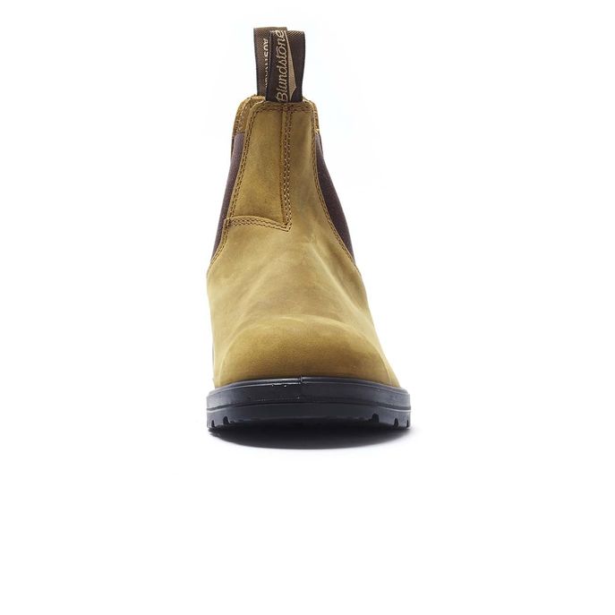 BLUNDSTONE FOOTWEAR El Side Boot Crazy Horse Uomo Wheat BCCAL0337/0561 WHEAT 