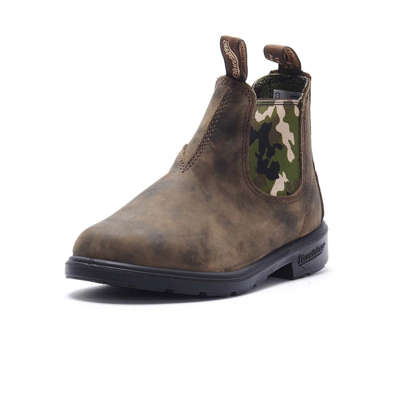 BLUNDSTONE FOOTWEAR El Side Boot Rustic Bambino Brown Camouflage BCCAL0430/1640 BRWNCAMO 