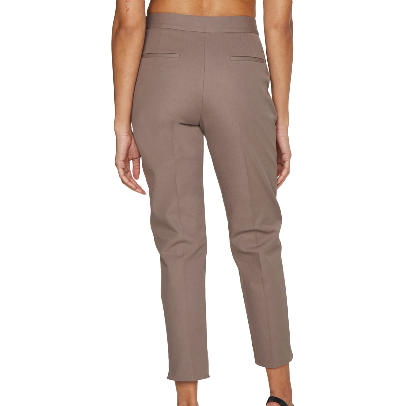 CALVIN KLEIN Pantaloni Sigaretta Stretch Gabardine Donna Desert Brown K20K203774 GZE DESERT BROWN 