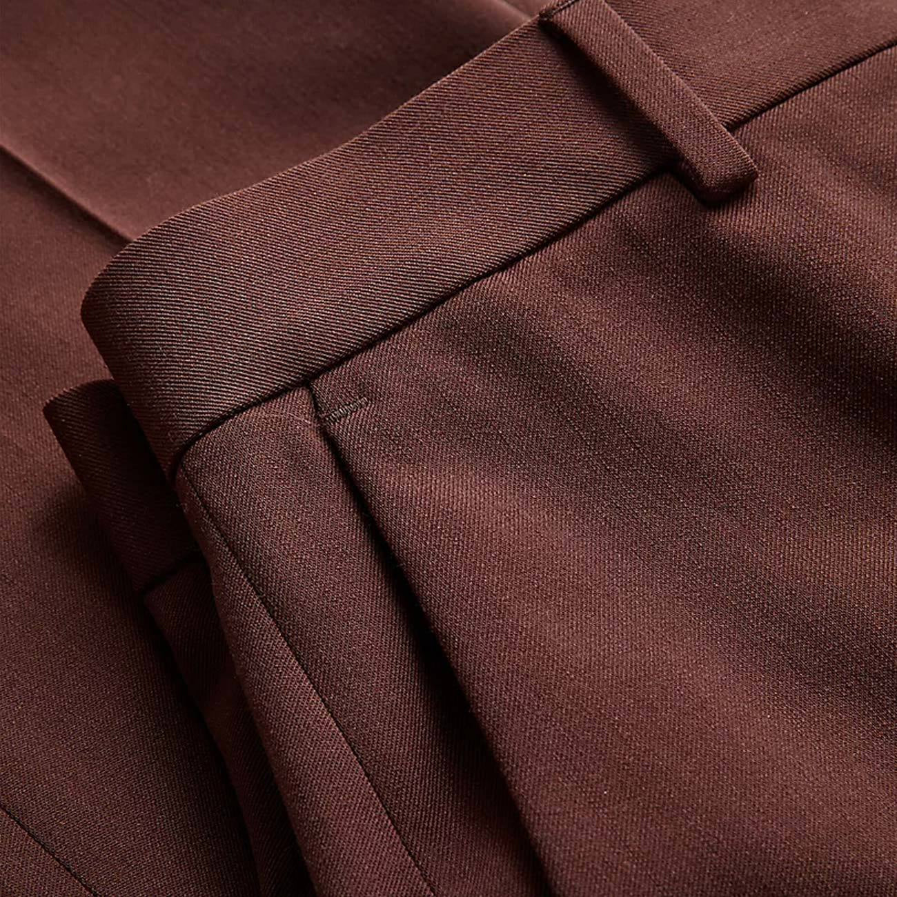 CALVIN KLEIN Pantaloni Trailored Slim Donna Dark Chestnut K20K204621 GT8 DARK CHESTNUT 