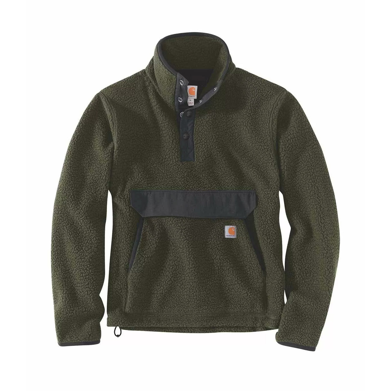 CARHARTT Felpa Relaxed Fit Fleece Uomo Basil Heather 104991 BASIL HEATHER 