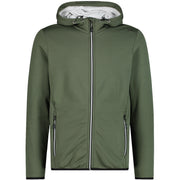 CMP Giacca In Pile Stretch Perform Uomo Oil Green 32E1877 OIL GREEN 