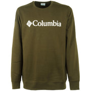 COLUMBIA Felpa Treck Logo Uomo Olive Green 1957933 321 OLIVE GREEN 