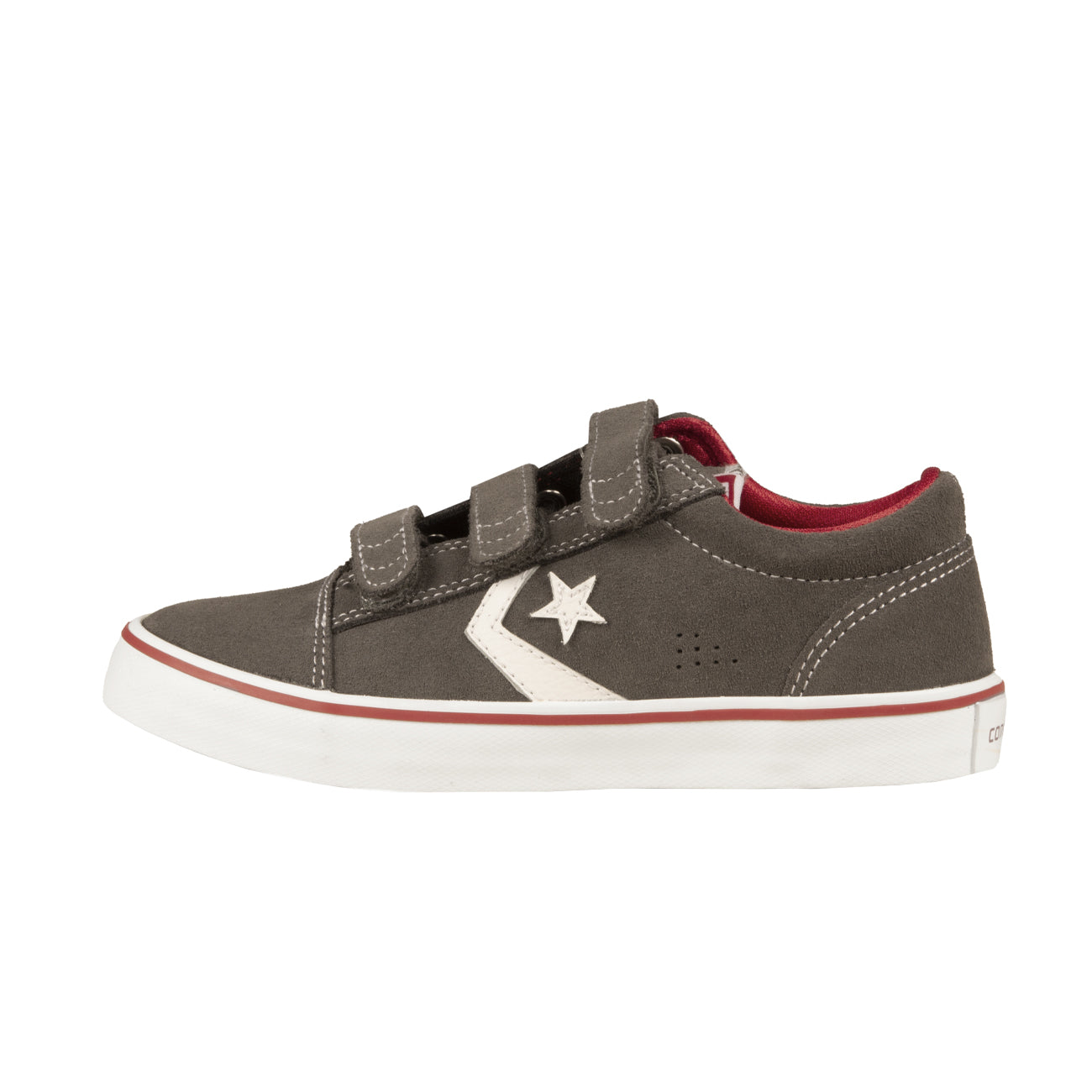 CONVERSE Sneakers All Star Badge Ox 3V Suede Bambino Charcoal/White 625386C CHARC/WHIT# 