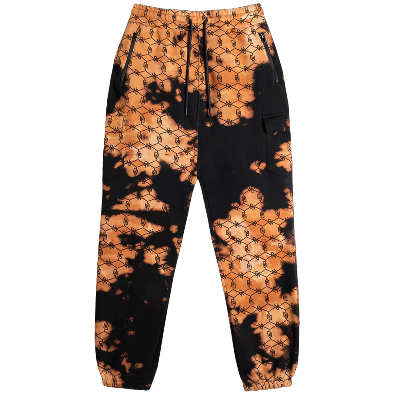 DOLLY NOIRE Jogger Tye Dye Monogram Uomo Nero PA313/PT/01 BLACK 