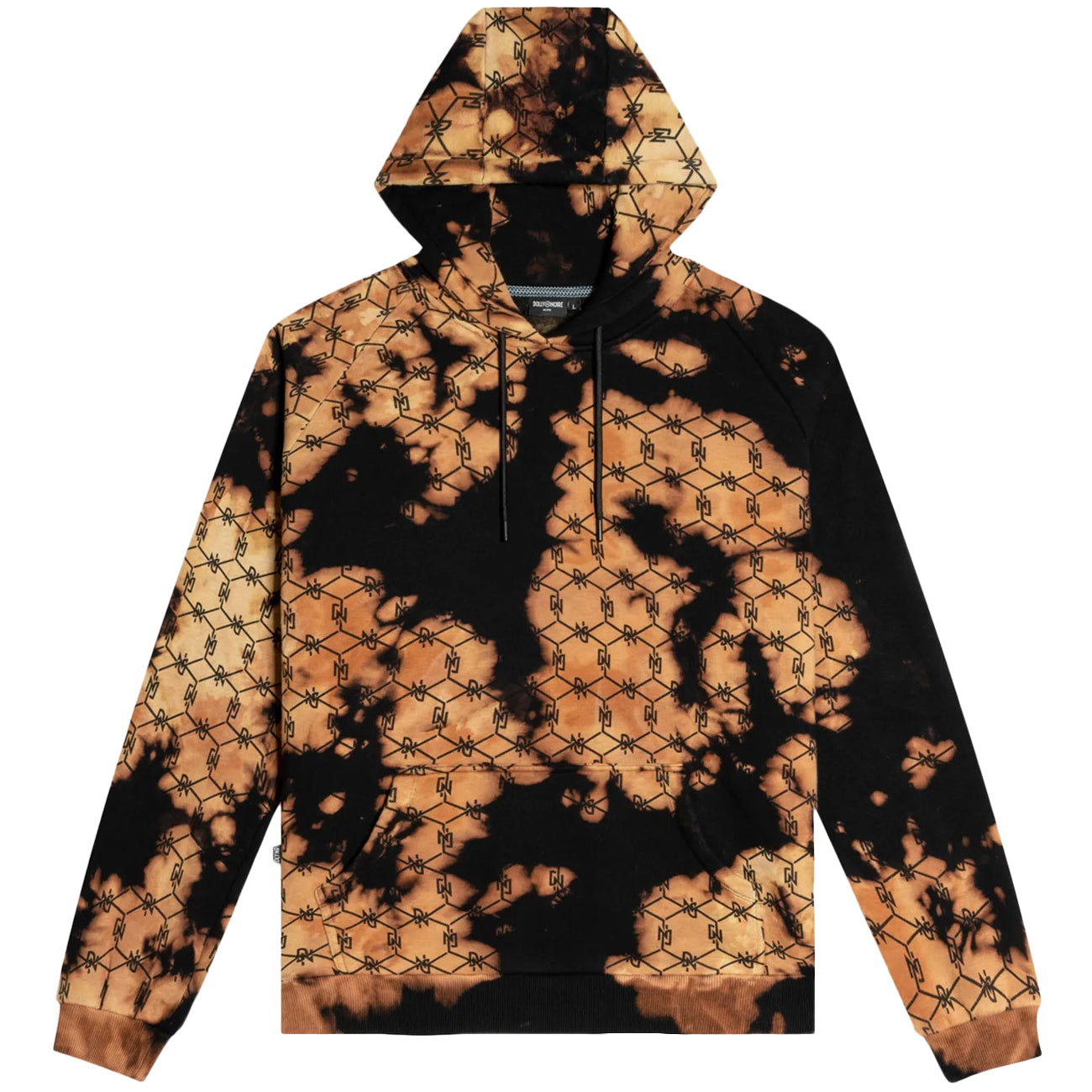 DOLLY NOIRE Felpa Tie Dye Uomo Nero SW313/SA/01 BLACK 