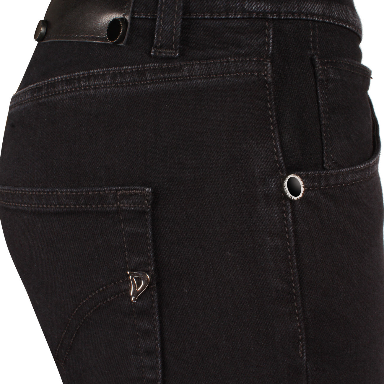 DONDUP Pantalone Dalia Gioiello Donna Nero DP651 DSE249 DL1W 999 NERO 