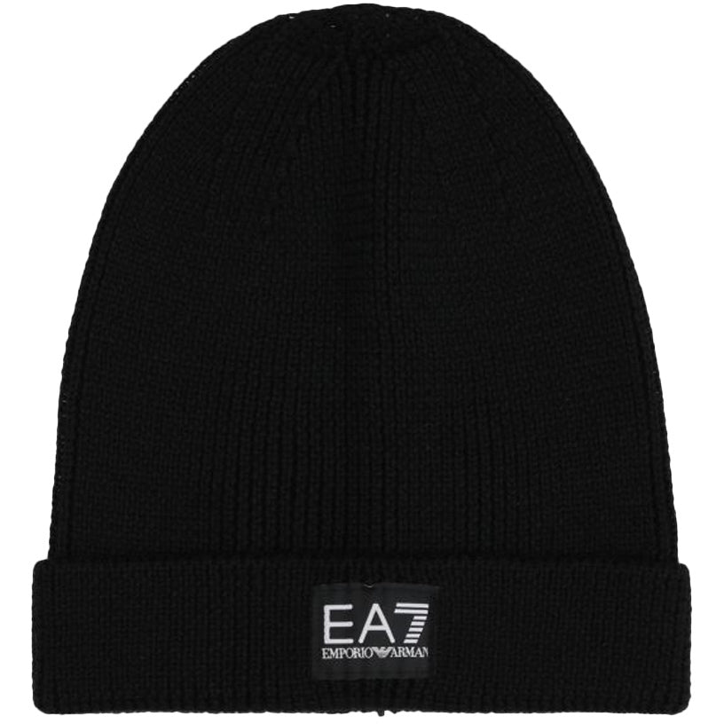 EA7 Cappello Con Logo Unisex Nero 2446592F300 00020 BLACK 
