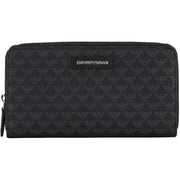 EMPORIO ARMANI Portafoglio Grande Zip Around Donna Nero Y3H168Y413E 80001 NERO 