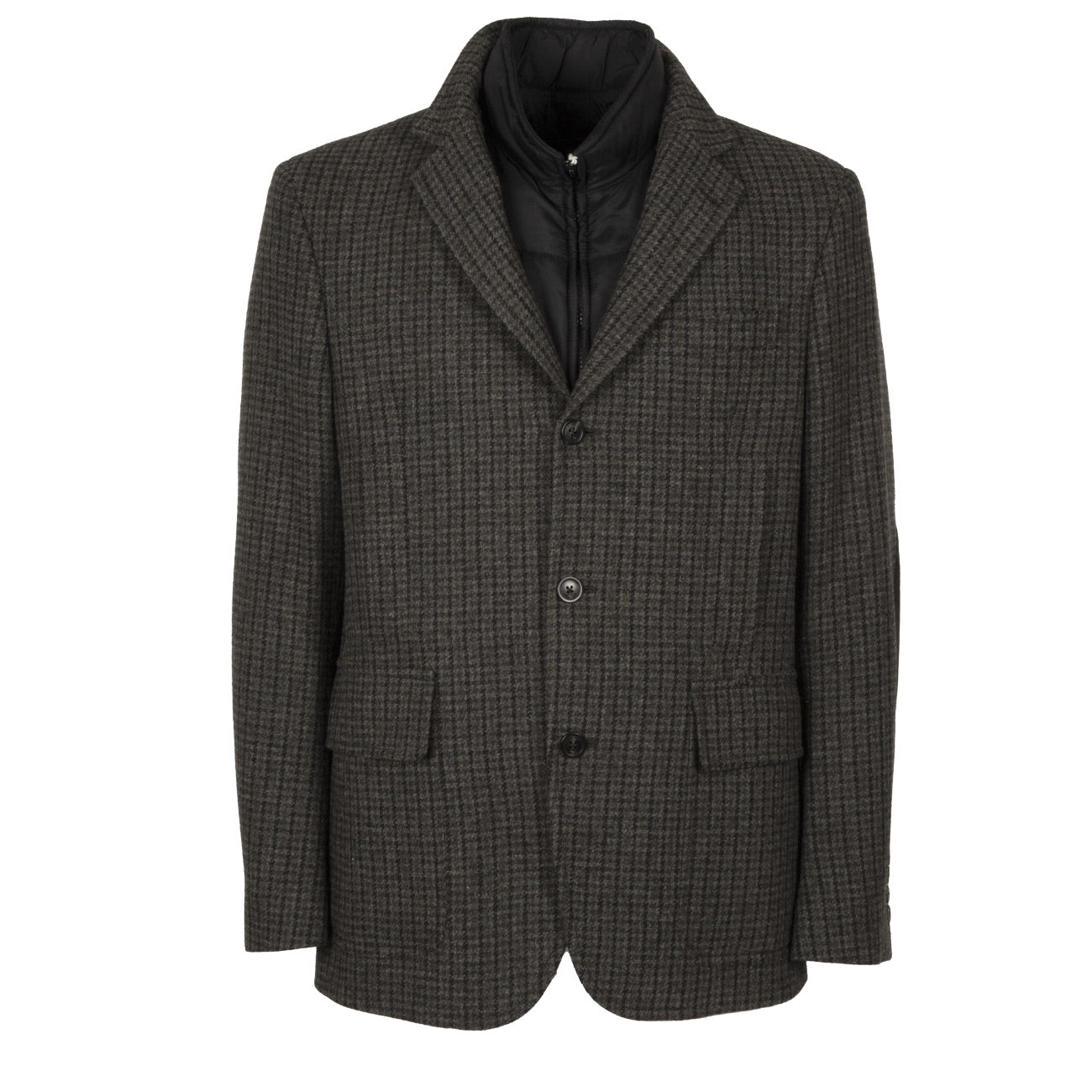 FAY Giacca Pied De Puole E Gilet Uomo Grigio NHM75271120HA Q4361 GRIGIO 