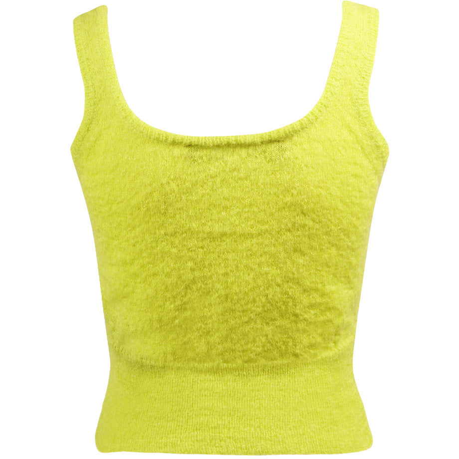 FEDERICA TOSI Top Cropped In Mohair Donna Verde Acido FTI22MK0970XXXXXX 0472 VERDE ACIDO 