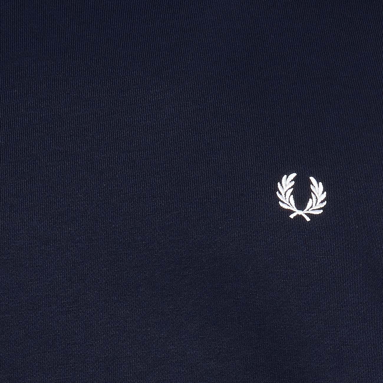 FRED PERRY Felpa Girocollo Con Profilino A Contrasto Uomo Navy M7535 248NAVY 