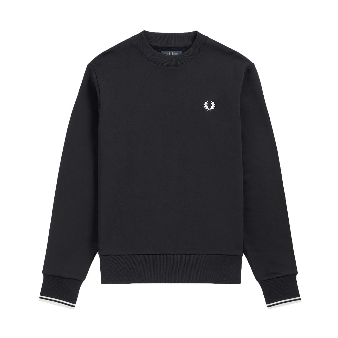 FRED PERRY Felpa Girocollo Con Profilino A Contrasto Uomo Navy M7535 248NAVY 
