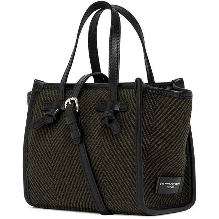 GIANNI CHIARINI Borsa Marcella Spigata Mini Donna Militare BS8065/22AISPIGA 11883 VAR. MILITARE 