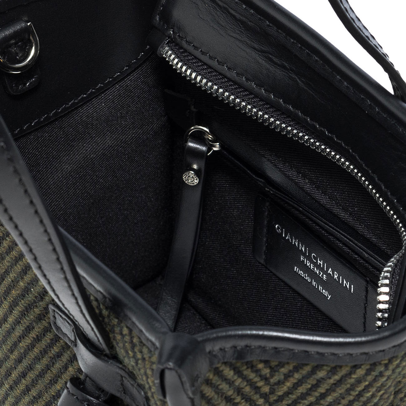 GIANNI CHIARINI Borsa Marcella Spigata Mini Donna Militare BS8065/22AISPIGA 11883 VAR. MILITARE 