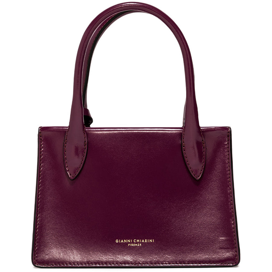 GIANNI CHIARINI Borsa Eva Pelle Lucida Donna Grape BS9715CLUX/NA 12593 GRAPE 