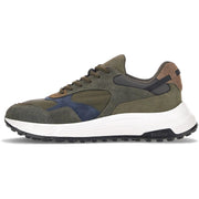HOGAN Sneakers Hyperlight Allacciato Bimateriale Uomo Verde/Blu HXM5630DM900CQ684J VERDE/BLU 