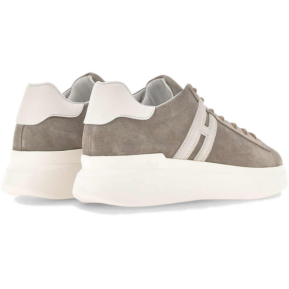 HOGAN Sneakers H580 Allacciato Slash Camoscio Uomo Marrone HXM5800DV42QI9849L MARRONE 