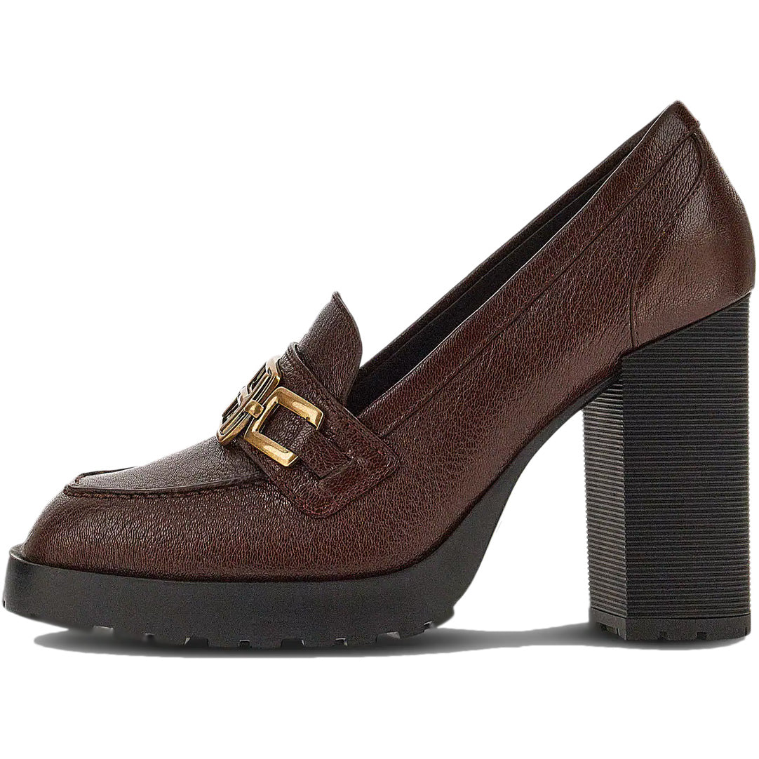 HOGAN Mocassini H623 Catena Con Tacco Donna Marrone HXW6230EO50RXQS601 MARRONE 