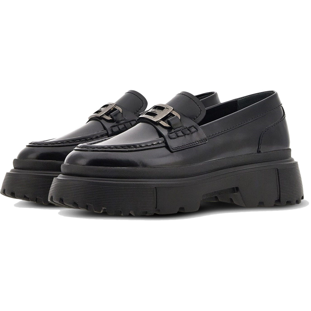 HOGAN Mocassini H629 Catena Piccola Donna Nero HXW6290EP20RWWB999 NERO 