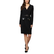 JOSEPH RIBKOFF Abito Tubino Con Cintura E Tasche 223266 11 BLACK 