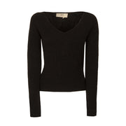 JUCCA Maglia Scollo A V Donna Nero J3611307 003 NERO 