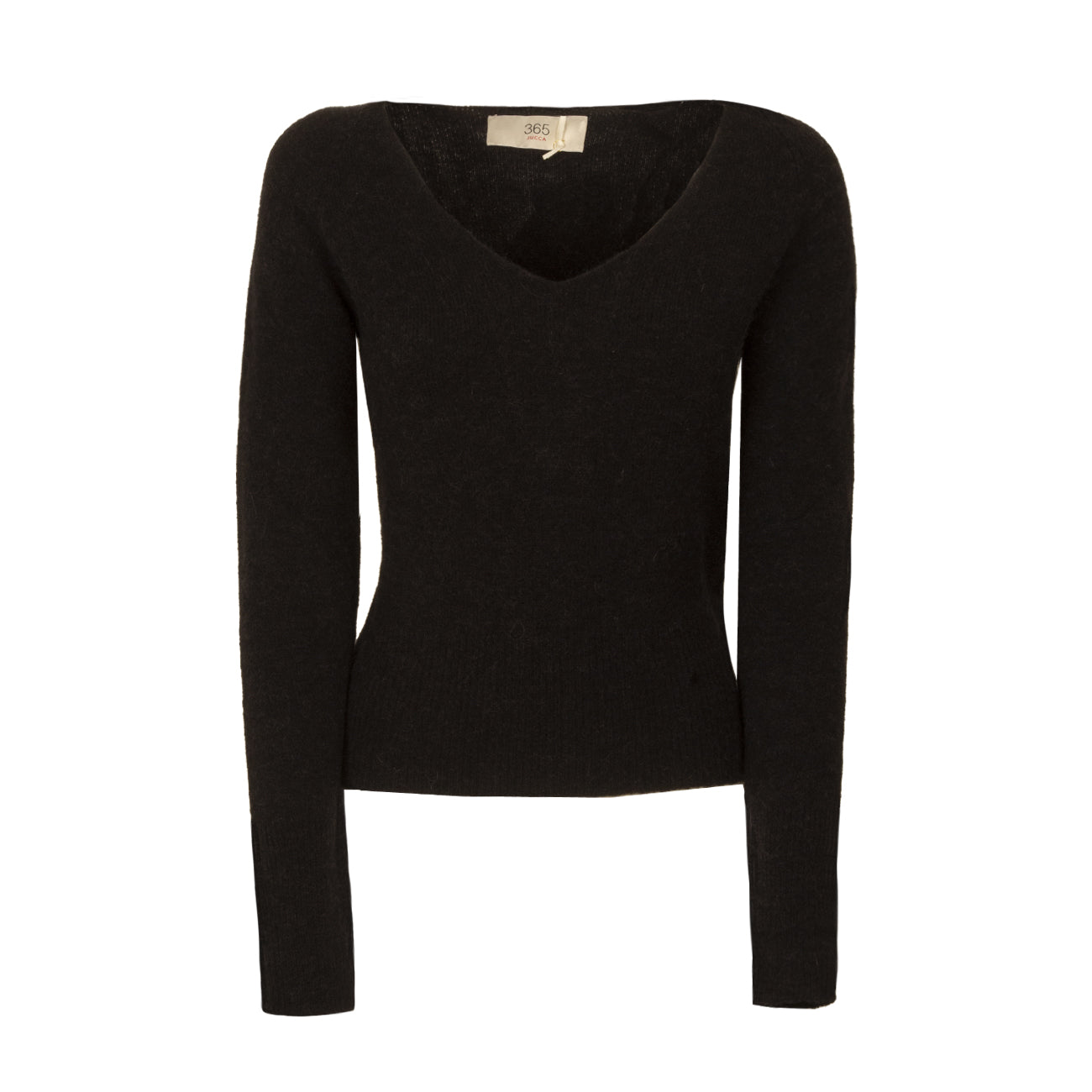 JUCCA Maglia Scollo A V Donna Nero J3611307 003 NERO 