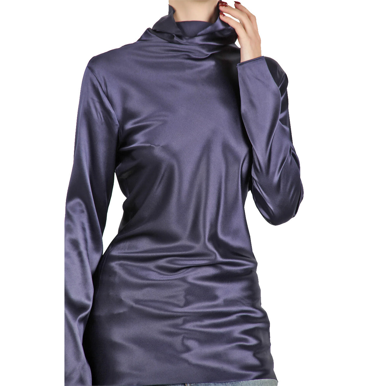 JUCCA Lupetto In Seta Donna Lapis J3612116/L 386 LAPIS 