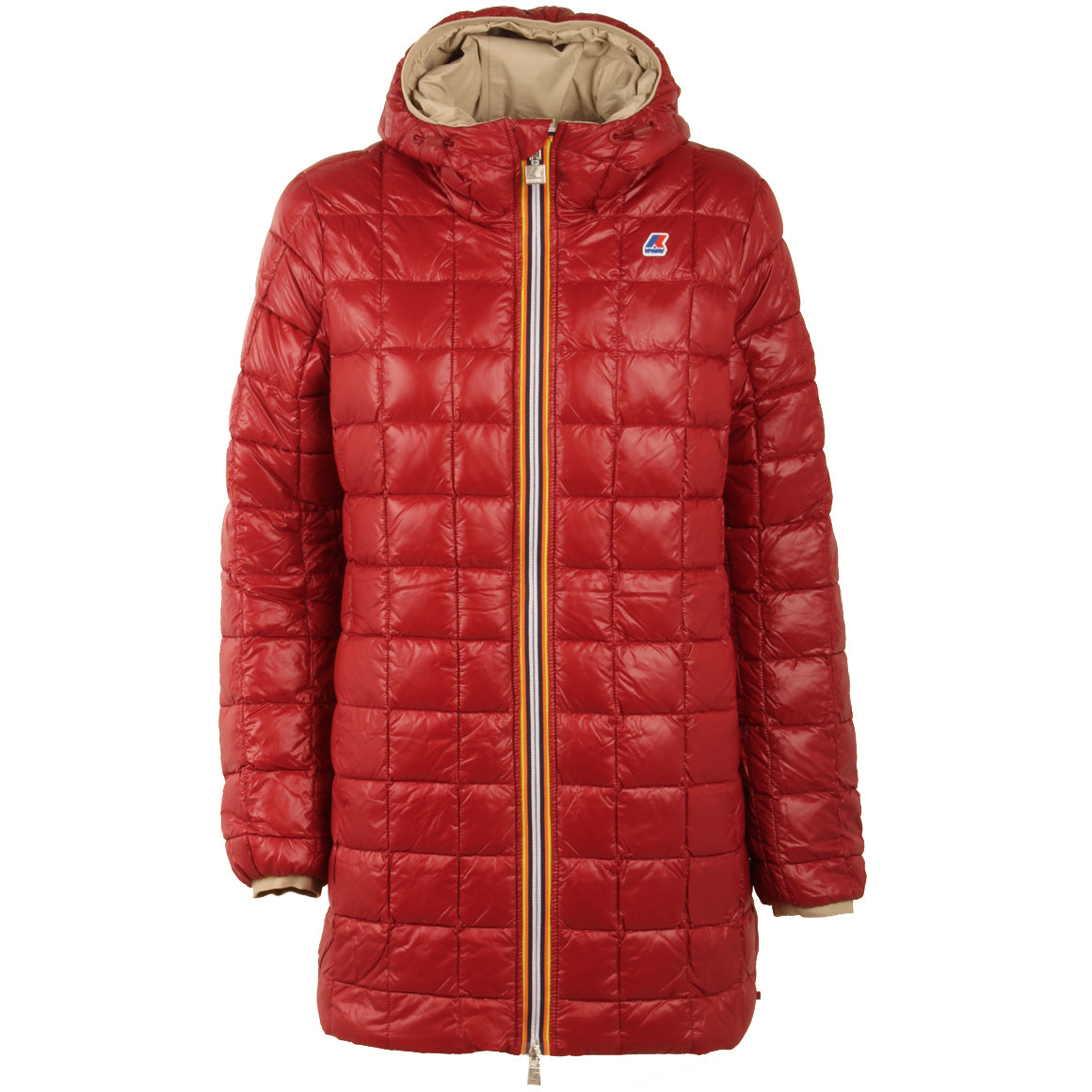 K-WAY Giacca Sophie Thermo Plus 2 Double Donna Beige Grey Red K111EYW AFJ BEIGE GREY/RED DK 