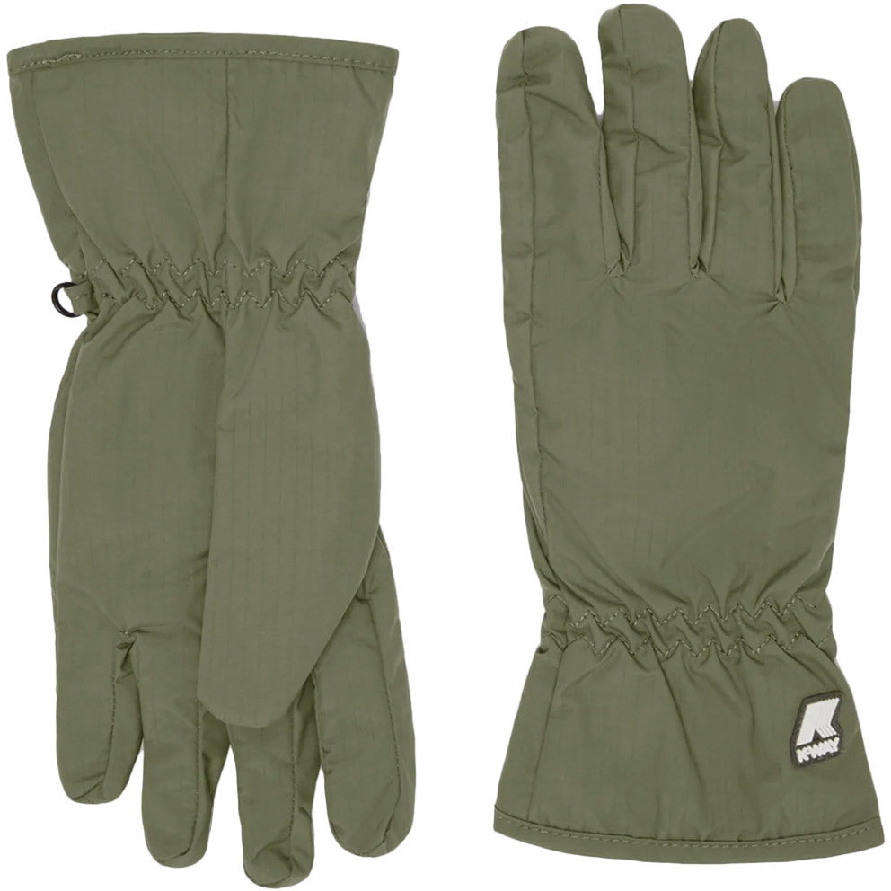 K-WAY Guanti Freyr Marmotta Unisex Green Blackish K111F7W AF0 GREEN BLACKISH/BI 