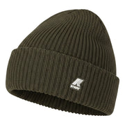 K-WAY Cappello Brice Cardigan Stitch Wool Unisex Green Blackish K11319W WMR GREEN BLACKISH 