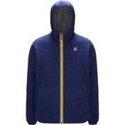 K-WAY Pile Jacques Polar Double Uomo Blu Medievale Grigio K21112W AG1 BLUE MEDIEVAL/GREY 