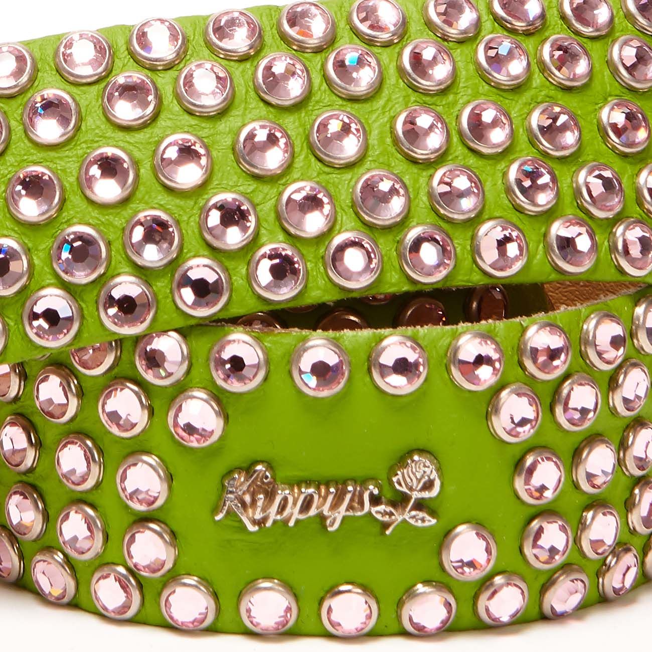 KIPPYS Cintura Alta Fibbia Grande Con Swarovsky Donna Verde Rosa SWAALTAFGR VERDE.ROSA 