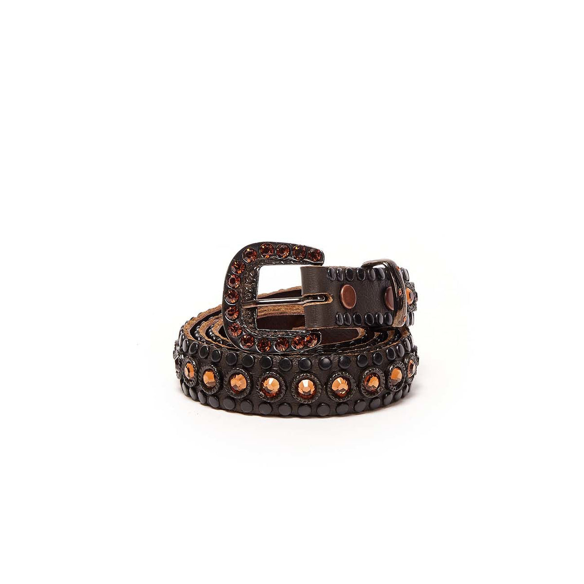 KIPPYS Cintura Bassa Borchiette Fibbia Swarovsky Donna Nero Bronzo SWABOBASSA NERO.BRONZO 